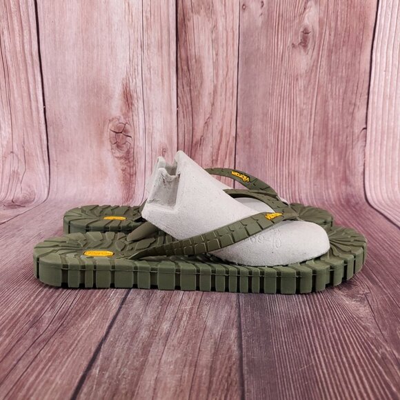*READ* Rare Vibram Mens 45/46 US 11-12 Tropical Carrarmato Sandal Jungle Green - Picture 3 of 15